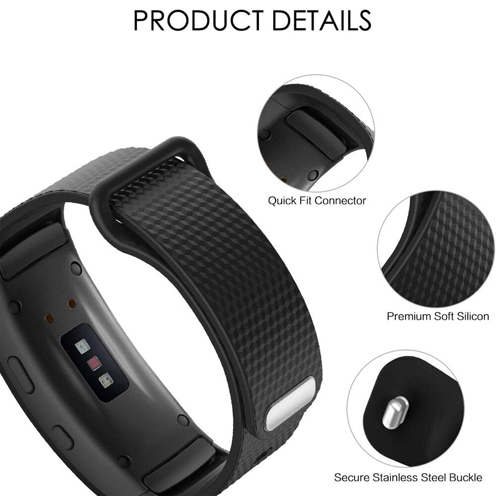 Bracelet en silicone YAYUU pour Samsung Gear Fit 2 Pro