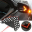 Flechas LED secuenciales ámbar de 33 SMD para espejos laterales de coche