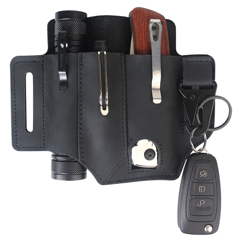 GEBWOLF EDC Leather Multi-Function Pocket Tool Case
