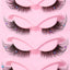 Pestañas de tira 3D con forma de ojo de gato alado Foxy - Vegan Faux Mink