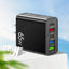 Standard PD65W mobile phone charger 4A type-c PD+3USB multi port European, American, English travel charging head - Korvel