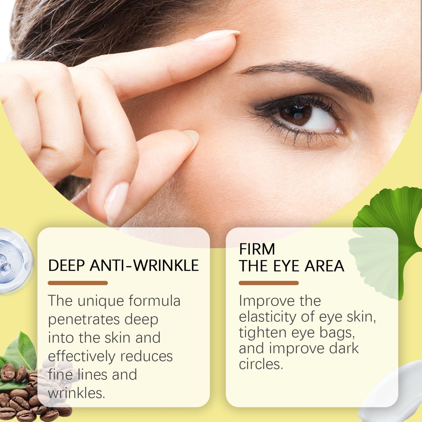 Crème pour les yeux premium pour nourrir et éclaircir