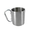 Outdoor mountaineering button, water cup, trip, camping, portable button, 201 stainless steel material - Korvel