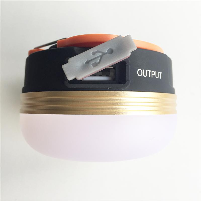 Mini Portable Camping Lights 3W LED Waterproof Tents Lamp Night Hanging lamp USB Rechargeable - Korvel
