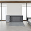 Queen Size Murphy Bed with Rotable Desk  Gray - Korvel