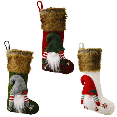 Creative Faceless Doll Plush Christmas Stockings