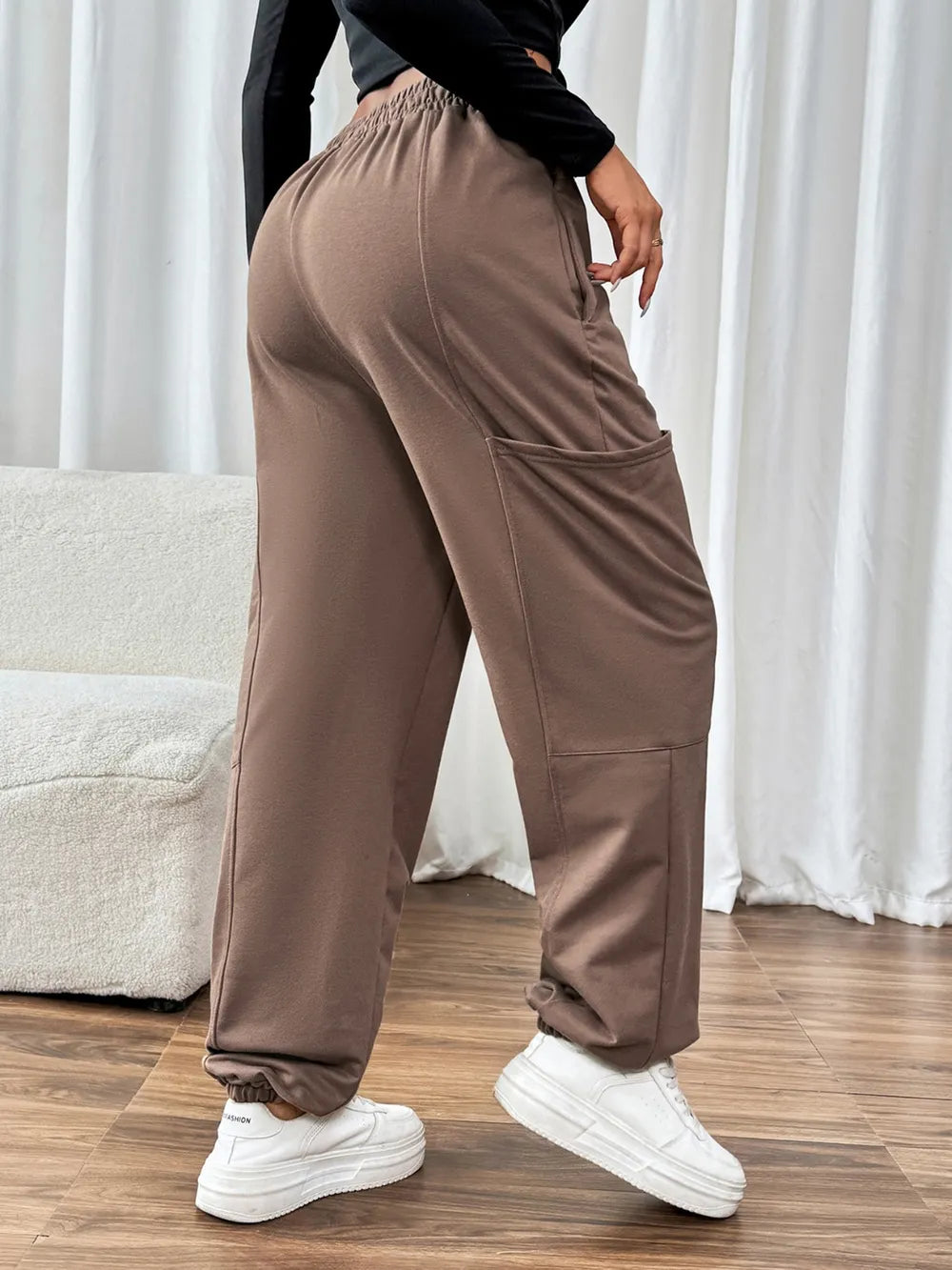 Tied Joggers with Pockets - Korvel