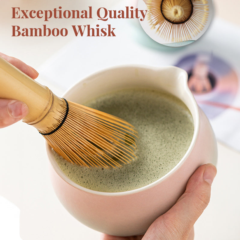 Premium 8-piece Matcha Set: Ceramic Chawan, whisky gift box, Matcha tools – for tea lovers - Korvel