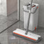 A 33cm Home Floor Cleaning Set: Hand Free Flat Mop & Bucket, 360° Rotating, Washable Microfiber, Lazy Cleaning Tool. - Korvel