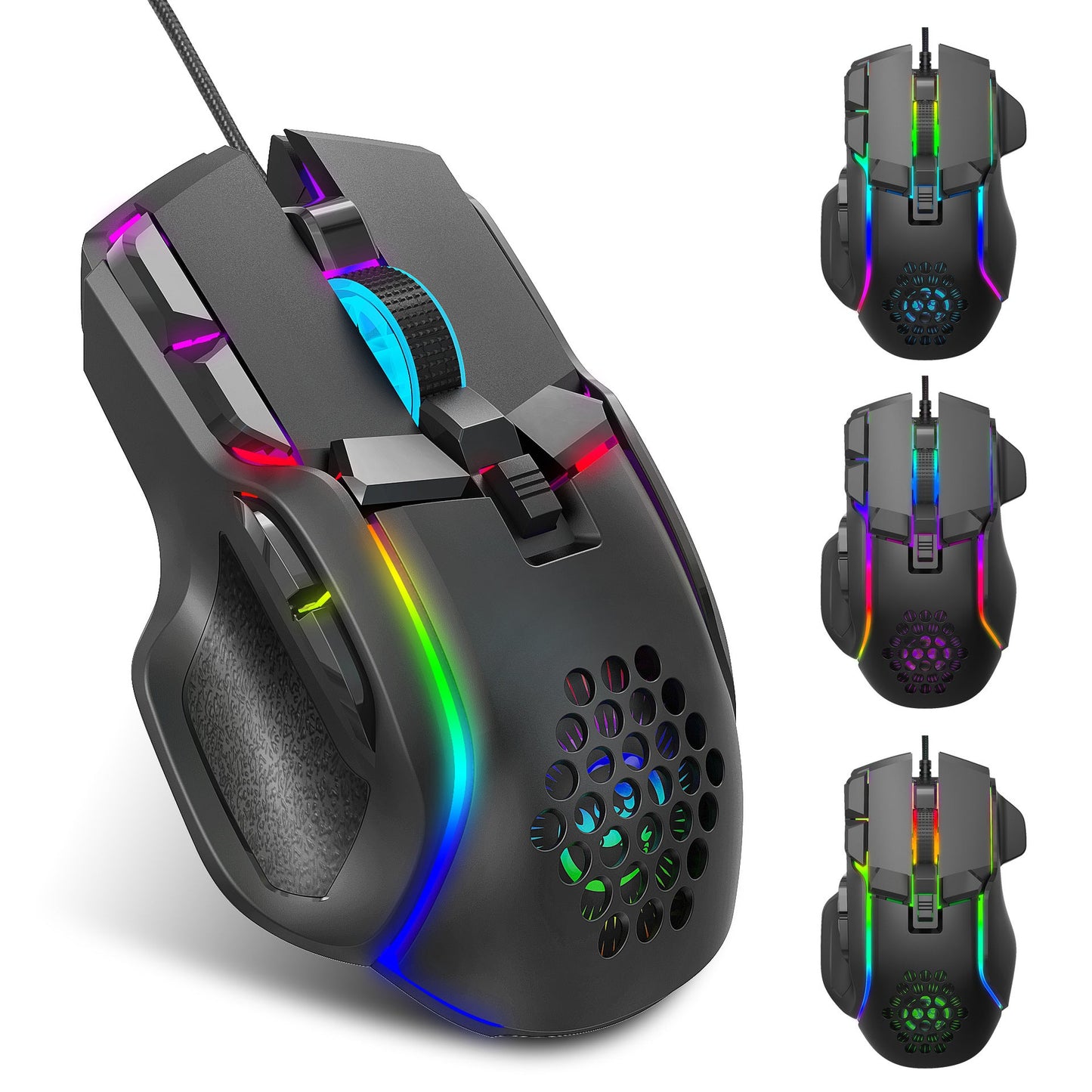 S700 Programmable Gaming Mouse with RGB Lighting