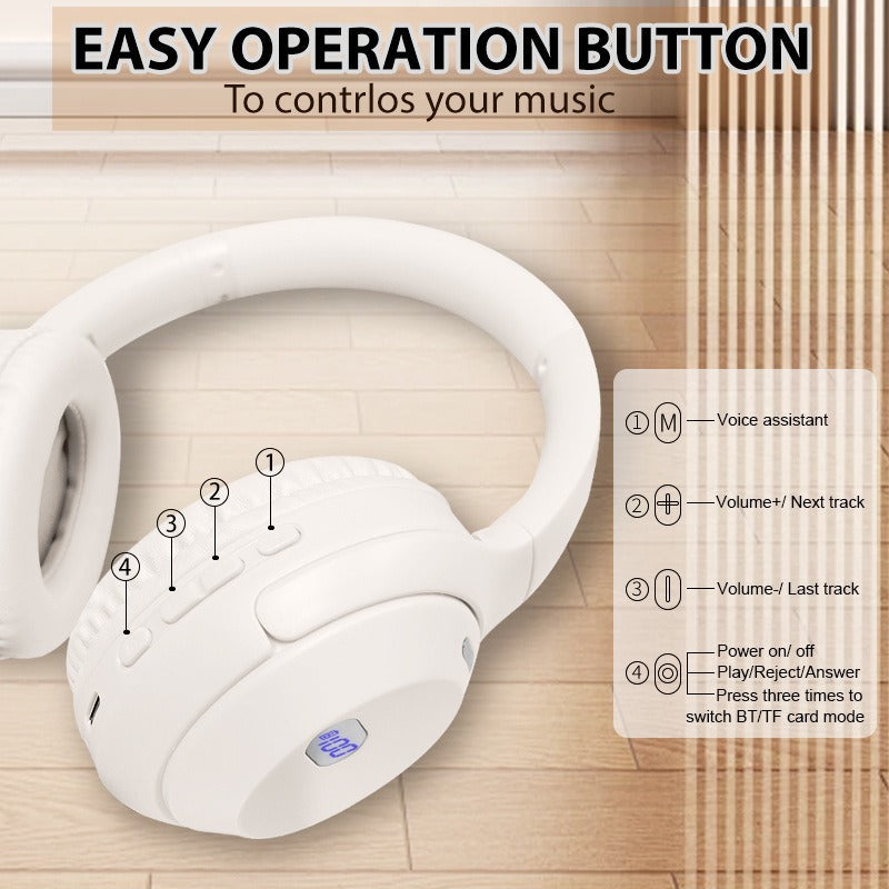 Premium Wireless Bluetooth Headset with Long Battery Life