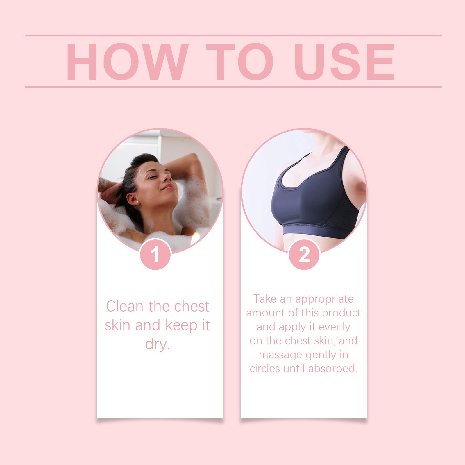 Chest Nourishing Cream Massage Treatment Moisturizes And Moisturizes Elastic Skin Chest Curing Cream - Korvel