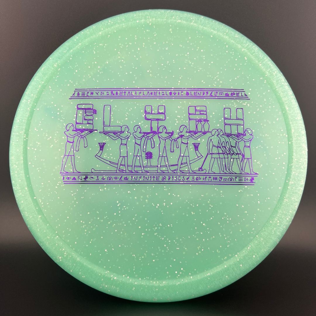 Metal Flake Glow C-Blend Glyph Disc Golf Putter