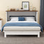 Solid Pine Murphy Bed Chest with Charging Station - Queen