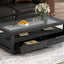 Table basse en bois moderne U-Can avec 2 tiroirs