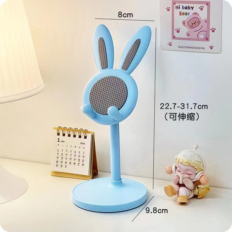 Cartoon Little Rabbit Desktop Mobile Phone Holder Live Drama Chasing Tablet Holder Livable Student Lazy Person Holder Gift - Korvel