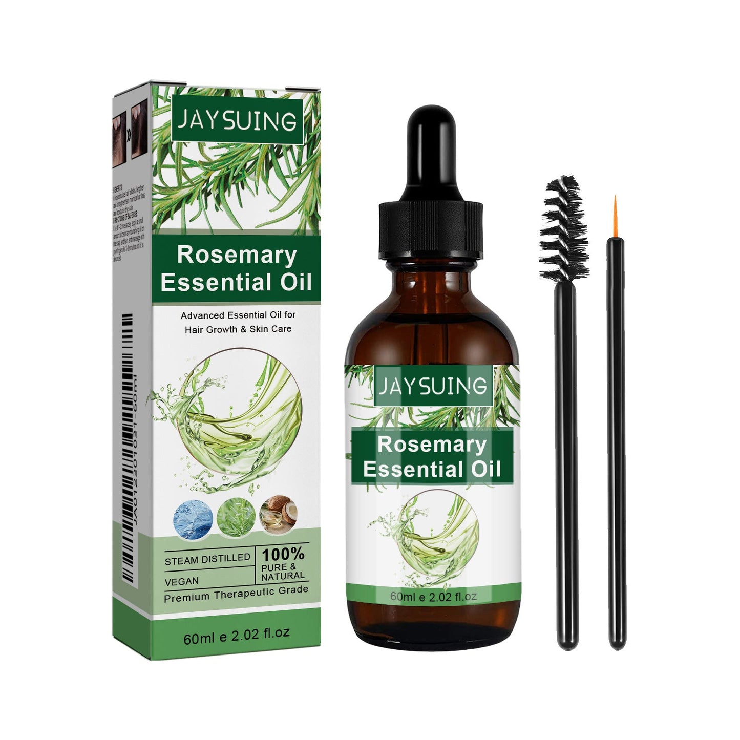 Multi-Effect Rosemary Essential Oil, Strengthens Hair Moisturizes And Thickens Hair And Skin Care Multi-effect Essential Oil - Korvel