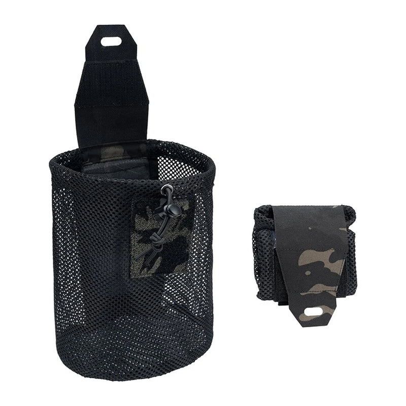 Tactical Dump Pouch Foldable High Capacity Nylon Mesh MOLLE Belt Compatible Lightweight Durable - Korvel