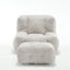 Sillón Puff Esponjoso con Espuma Viscoelástica y Otomana