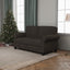 Sofa with Solid Wood Frame,, Comfy Sofa Couch with Extra Deep Seats, Modern 2 Seater Sofa, for Living Room Apartment Lounge - Korvel