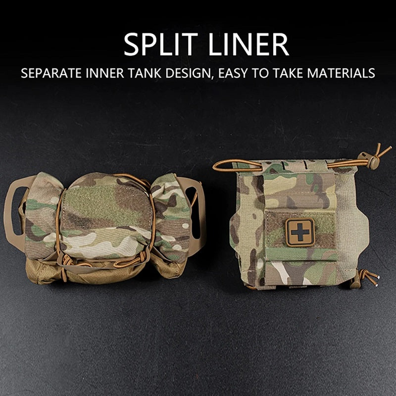 Tactical Military Pouch MOLLE Rapid Deployment First-aid Kit Survival Outdoor Hunting Emergency Bag Camping Medical Kit - Korvel