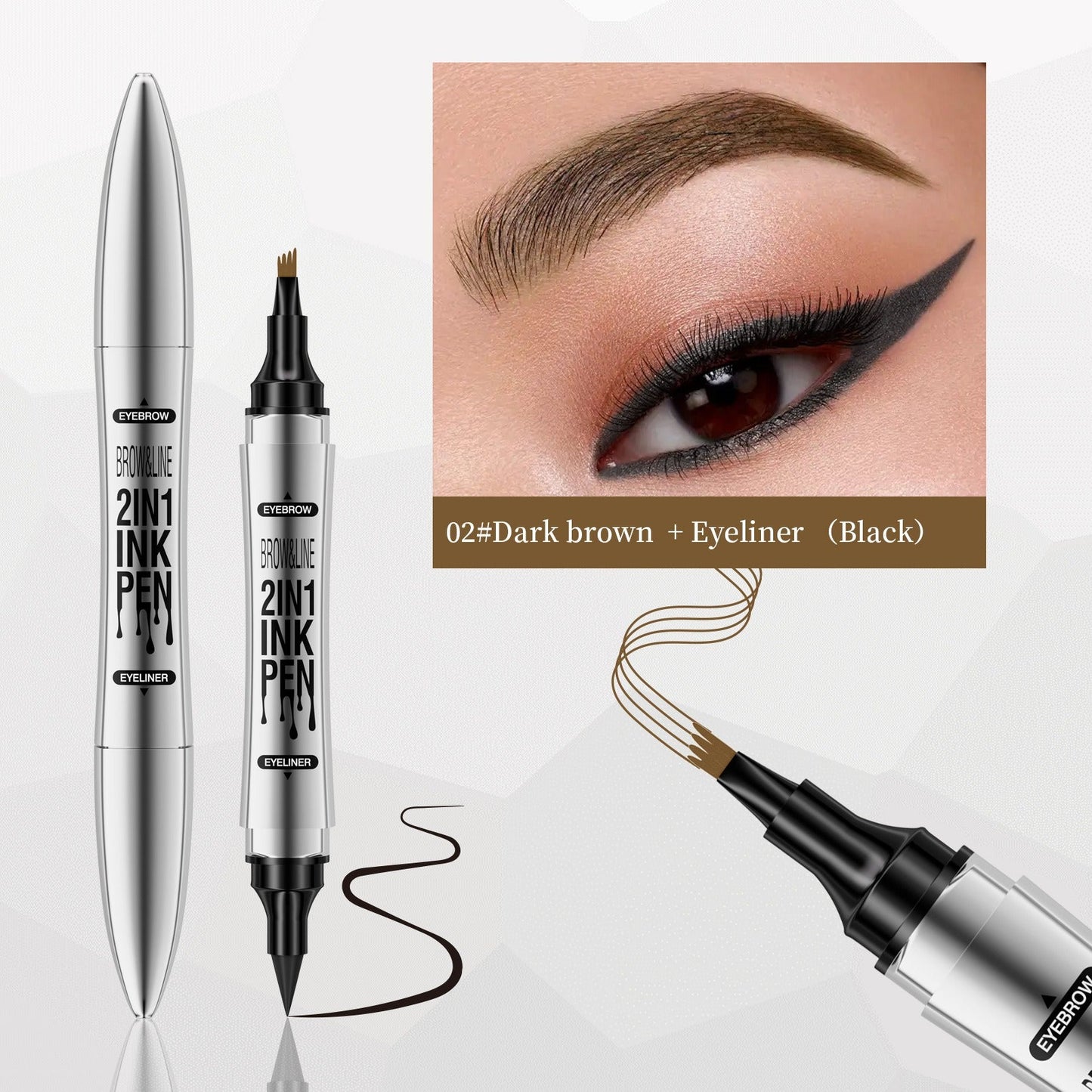Crayon Eyeliner et Sourcils 2-en-1 Hellokiss