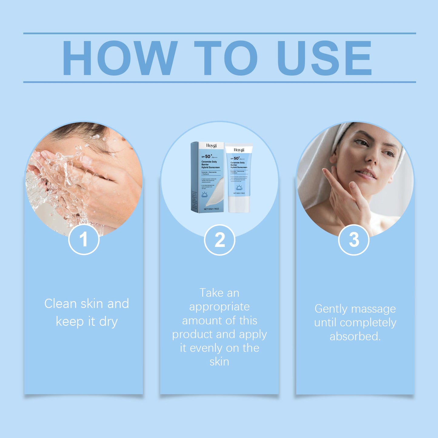 Ceramide Protective Cream, Refreshing And Moisturizing In Summer, Protects Skin, Restores Uv Isolation And Prevents Sweat - Korvel