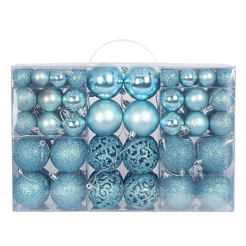 Decoraciones de Bolas de Navidad Premium - Set de 100 Piezas
