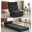 Single Sofa Chair Foldable Single Sofa Bed with Pillow,Portable Foldable Sofa Bed,Leisure Sofa Chair,Easy to Store, Dark Grey - Korvel