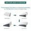 Triangle sponge cushion, headboard pillow, elderly care sofa backrest cushion, waist protection, half lying, half lying, sloping pillow - Korvel
