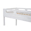 Twin over Full Bunk Bed with Built-in Ladder,White - Korvel