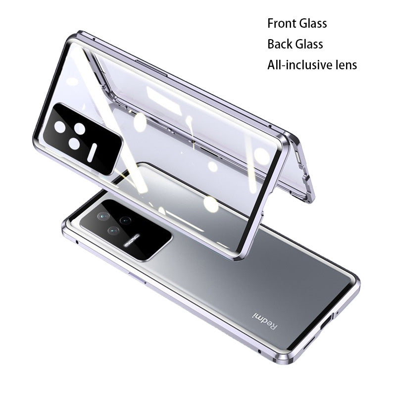 For Xiaomi  360 Full Cover Double Sided Tempered For K50 k50pro  Front And Back Glass Phone Case - Korvel