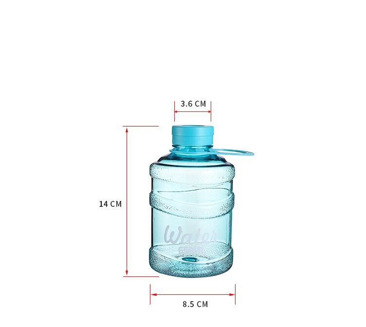 650ml Larg Size Sports Water Bottle Portable Plastic Spray Bottle Leakproof Travel Cup - Korvel