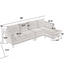 Sofá Seccional Convertible en Forma de L con Almacenamiento - Beige