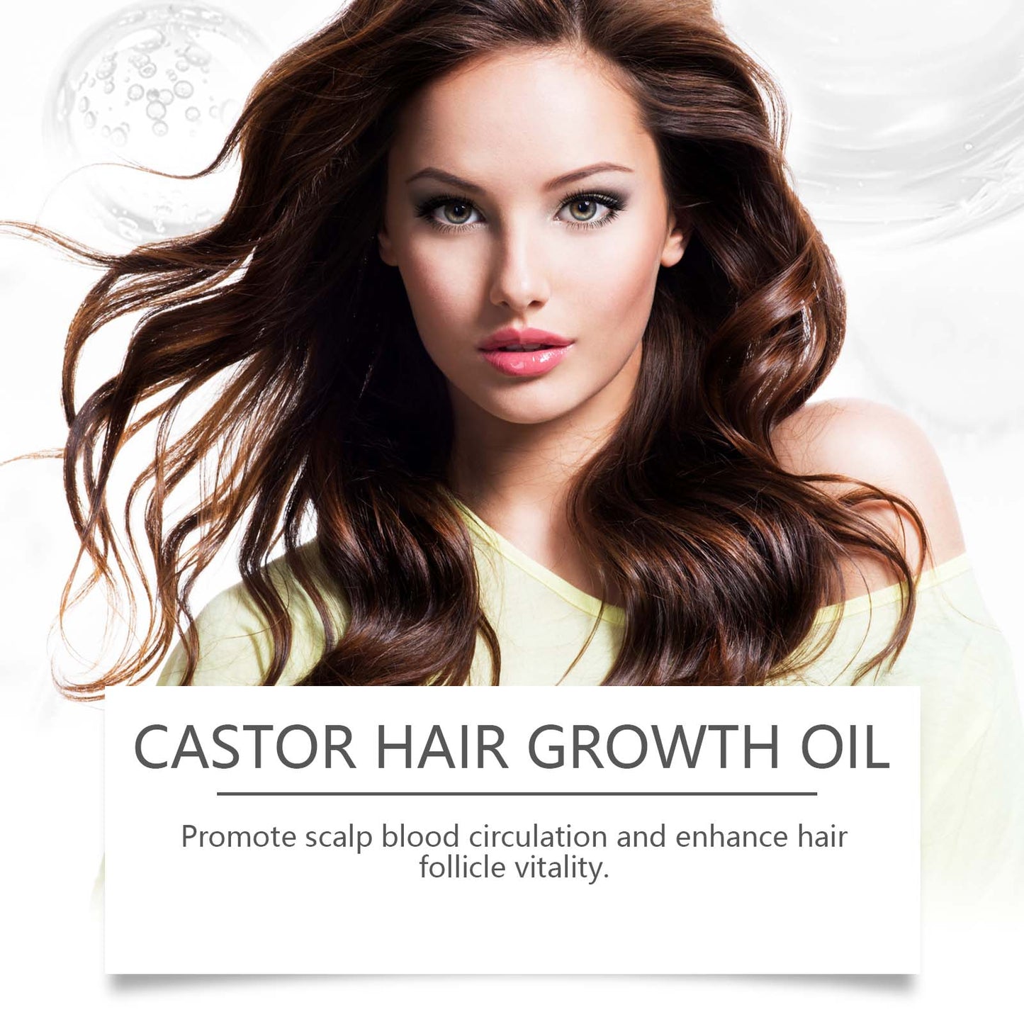 Castor Dense Hair Essential Oil Repair Dry And Damaged Scalp Hair Moist, Hydrating And Smoothing Hair - Korvel