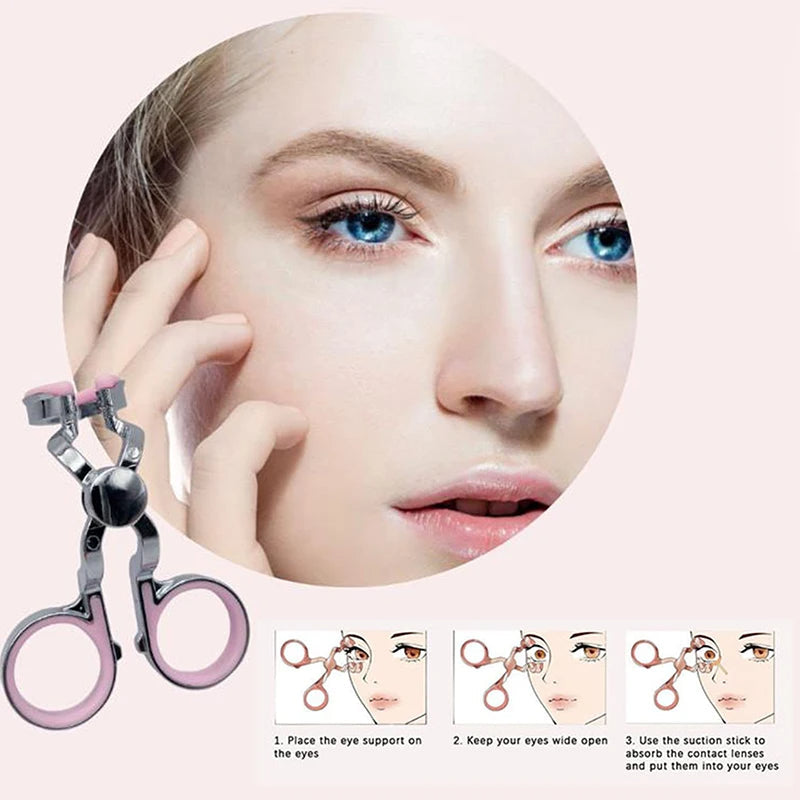 Eye Care Contact Lenses Inserter Remover Plastic Soft Tip Tweezer Stick Wearing Tools Lens Accessories Accessories - Korvel