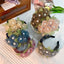 Fashionable handmade fabric exaggerated flower headwear - Korvel