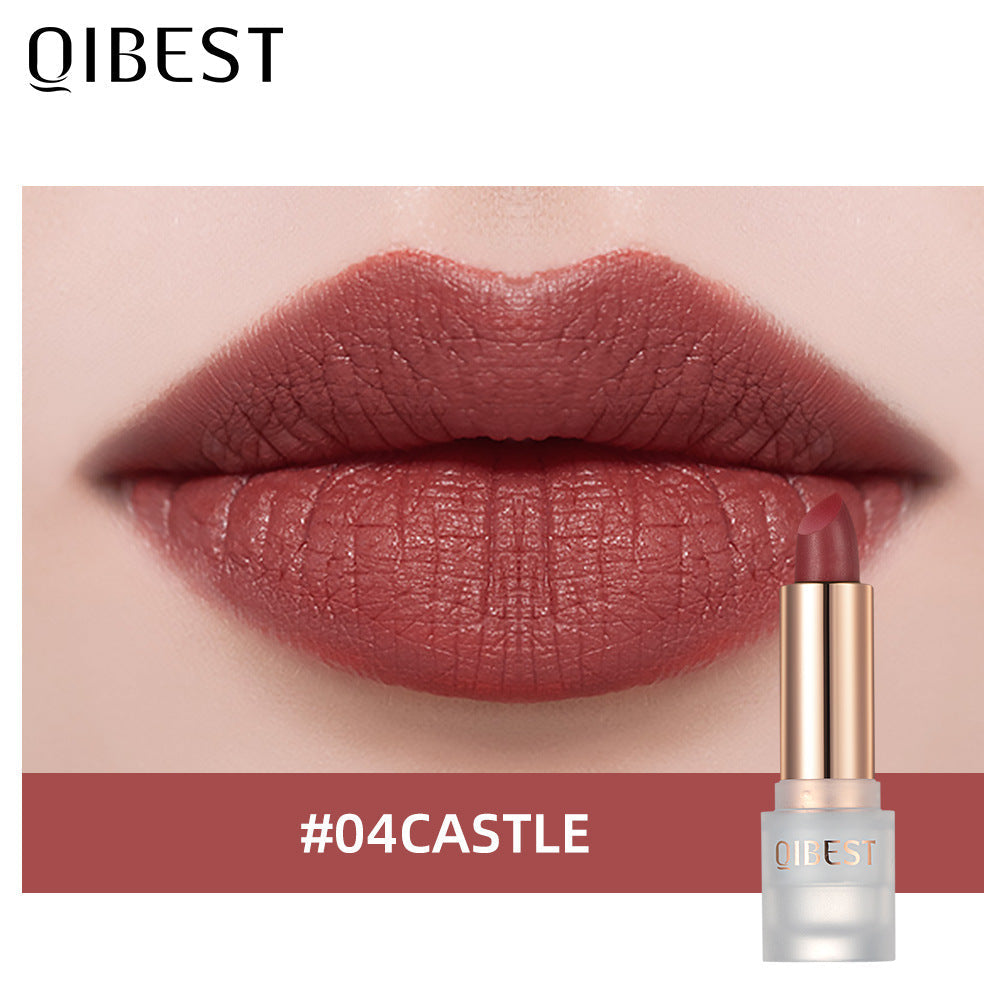 QIBEST Labial Mate de Terciopelo - Color de Larga Duración