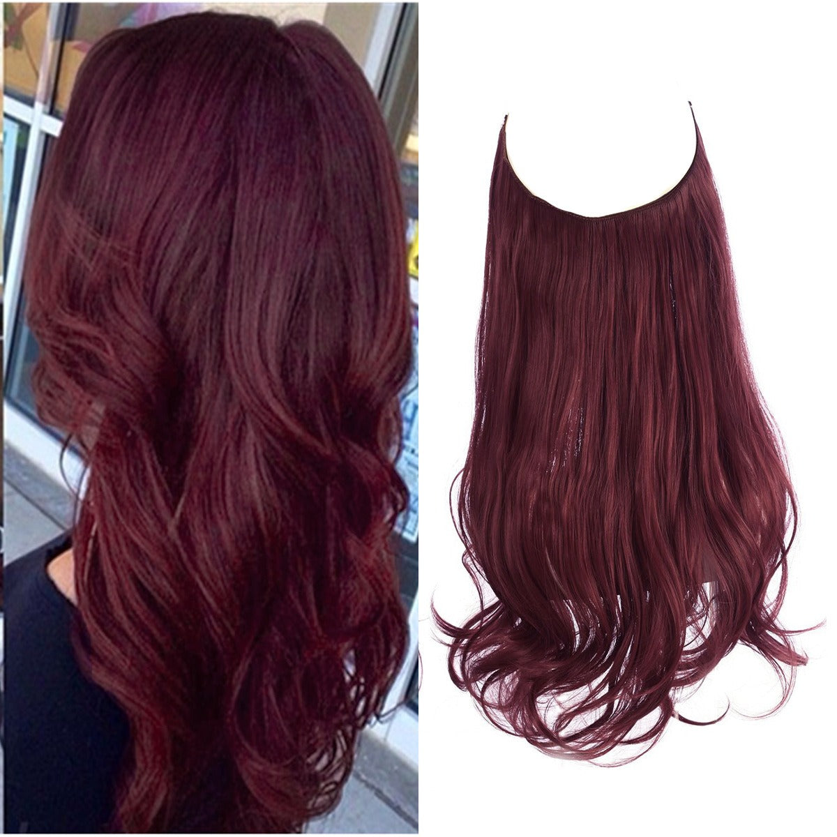 Premium Long Curly Hair Extension - High Temperature Silk