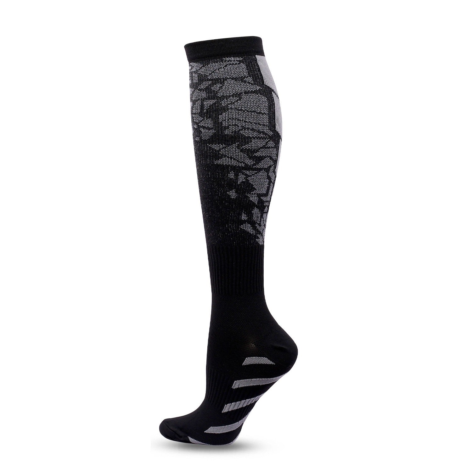 Valentine's Day Hot selling Pressure Socks Set with Black Heart Shaped Calf Socks and Heart Shaped Running Socks - Korvel