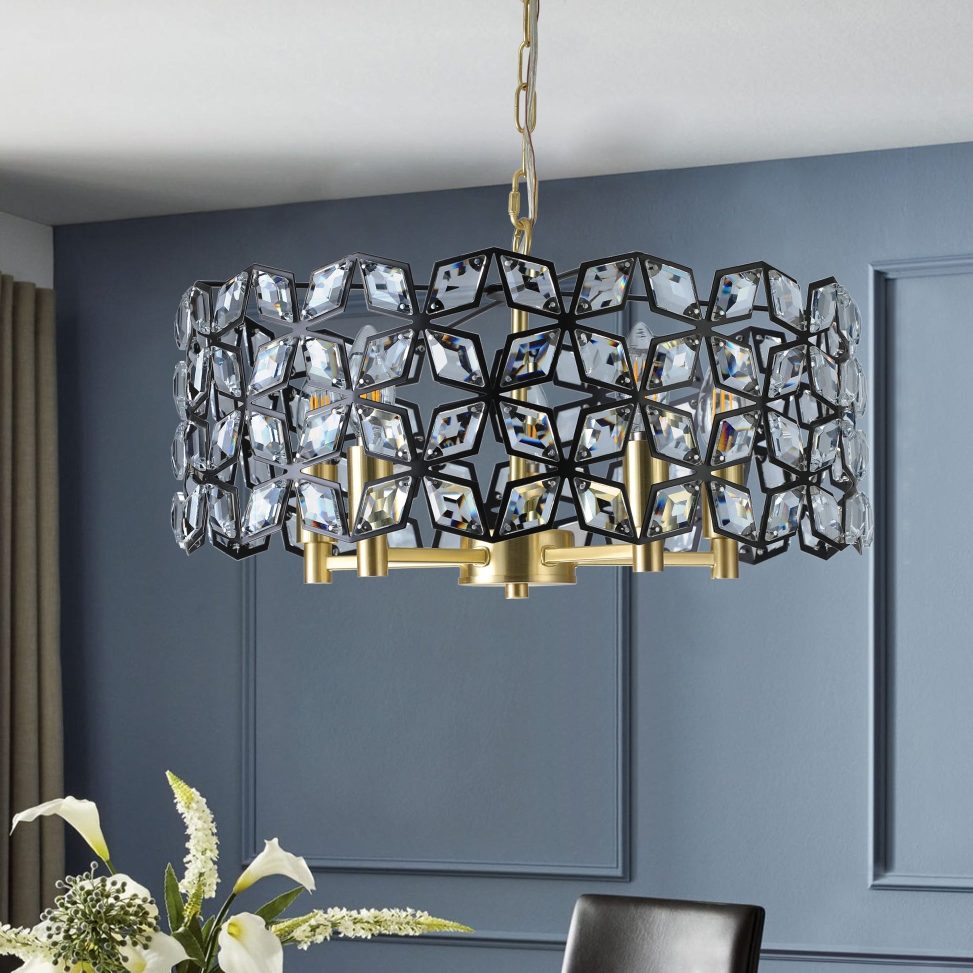 Modern Crystal Chandelier for Living-Room Round Cristal Lamp Luxury Home Decor  Light Fixture - Korvel