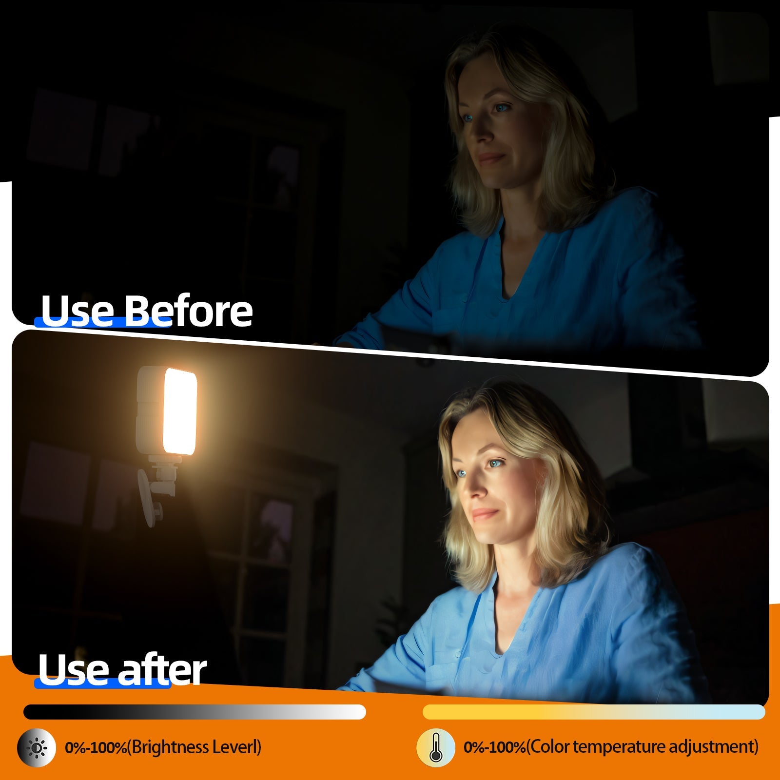 Camera pocket light atmosphere mini RGB mobile phone fill light live VLOG video conference photography light - Korvel