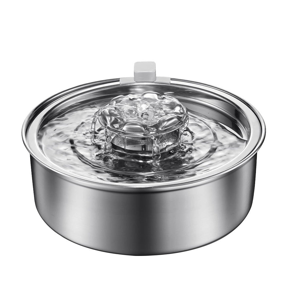 Distributeur d'eau intelligent en acier inoxydable premium pour animaux de compagnie
