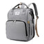 New Outdoor Folding Bag with Baby Can Sleep Mommy Bag Multi-functional Bottle Backpack Diaper Backpack - Korvel