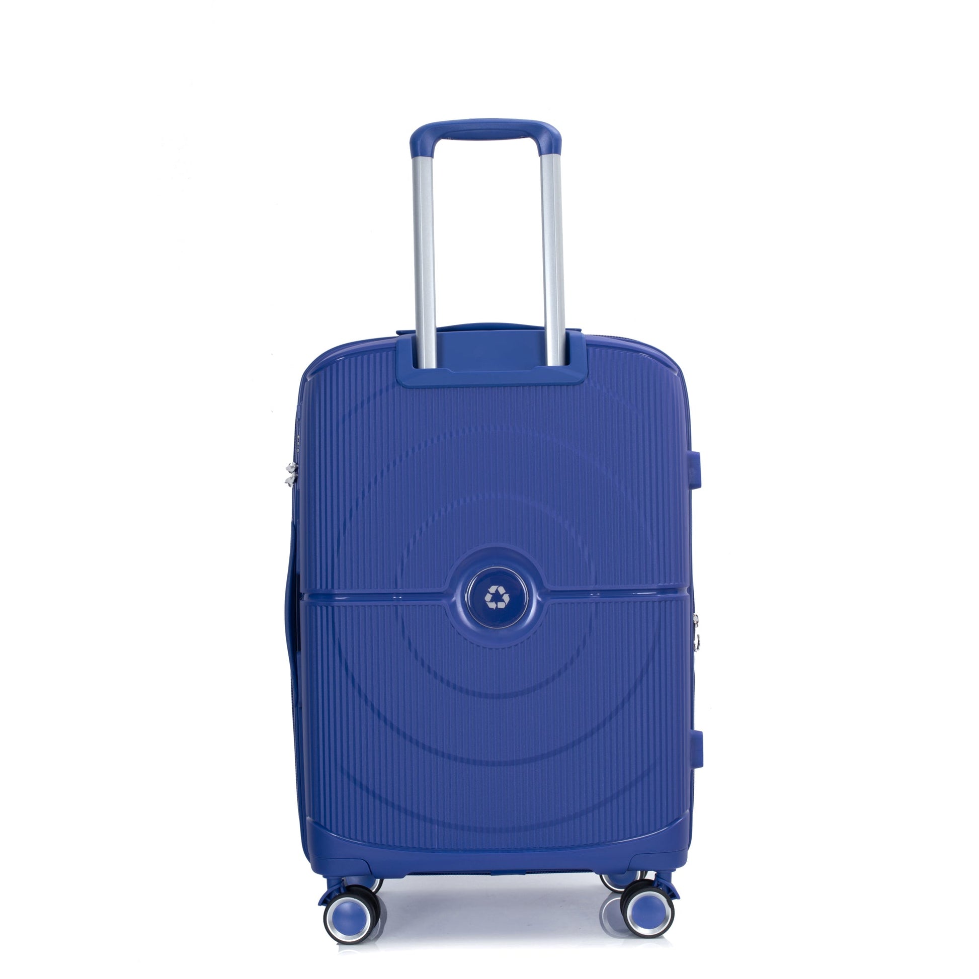 Expandable Hardshell Suitcase Double Spinner Wheels PP Luggage Sets Lightweight Durable ,3-Piece Set (20/24/28) ,Navy - Korvel