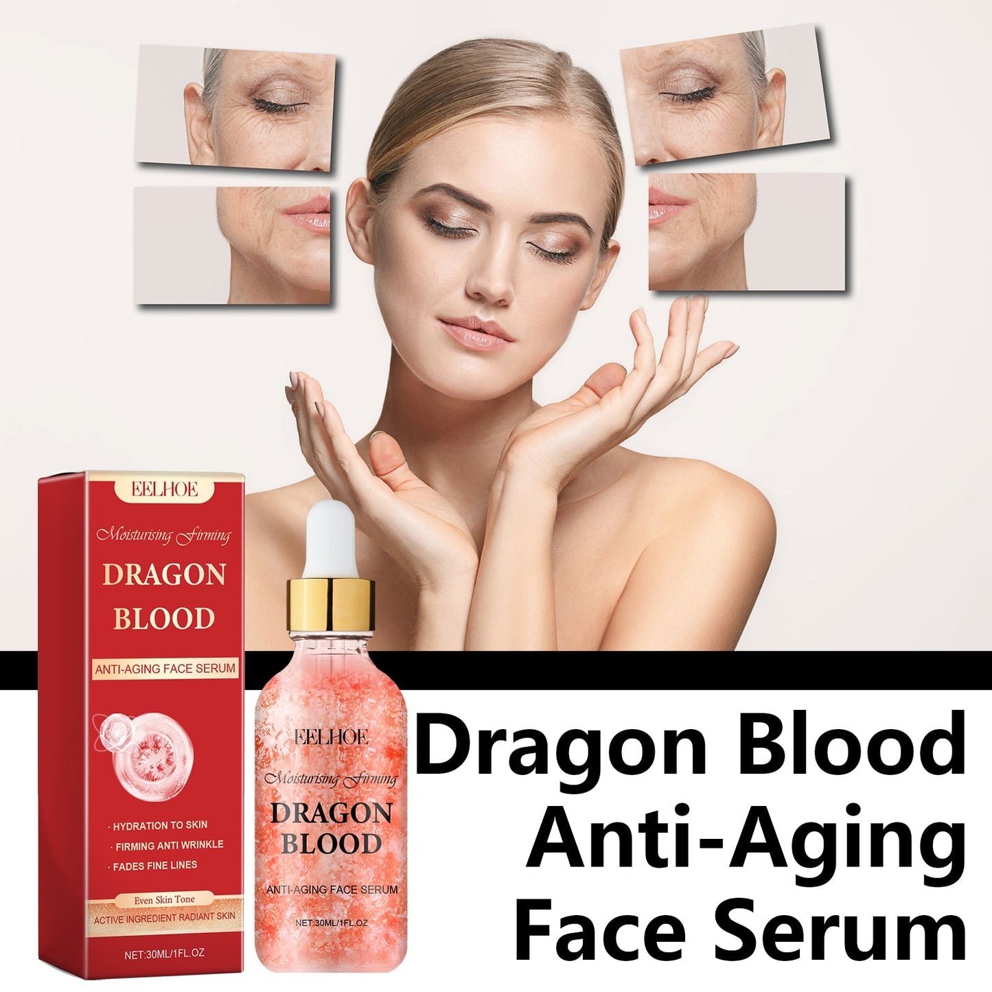 Dragon Blood Facial Treatment Essence Moisturizes And Tightens Soft, Smooth And Delicate Facial Skin - Korvel