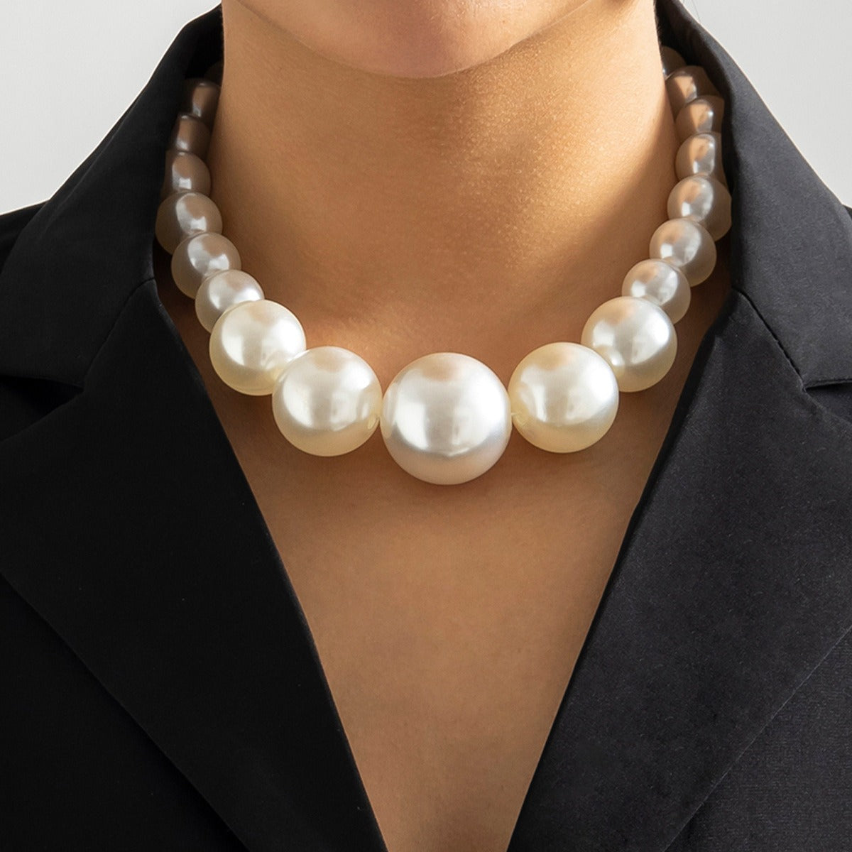 European and American Jewelry Retro Beaded Chain Necklace for Women Ethnic Imitation Pearls Design Necklaces Statement Jewelry - Korvel