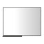 40x30 Inch modern bathroom mirror with storage rack rectangular mirror bathroom living room bedroom hanging mirror - Korvel