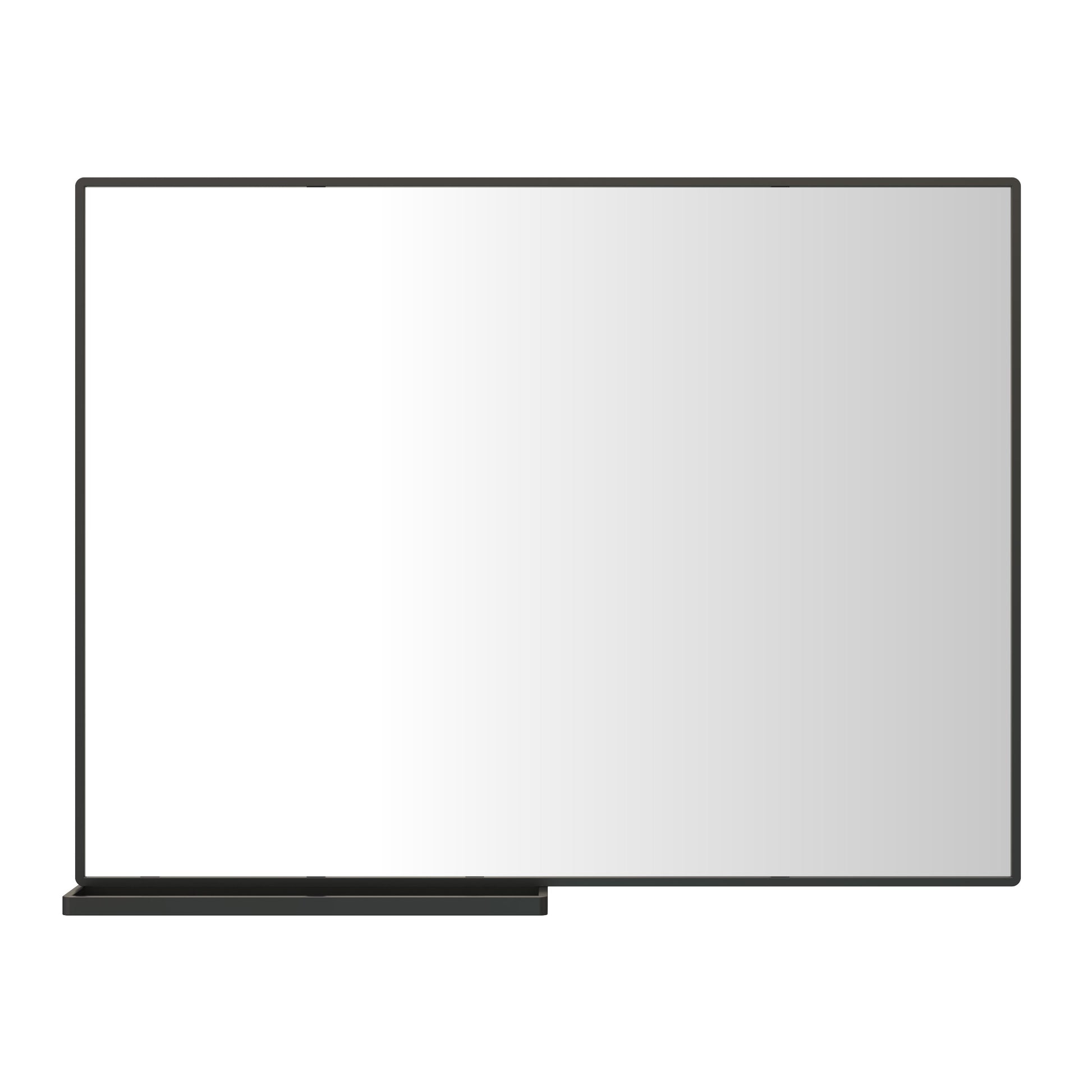 40x30 Inch modern bathroom mirror with storage rack rectangular mirror bathroom living room bedroom hanging mirror - Korvel