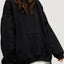 Hoodie à manches longues avec épaule tombante et poches